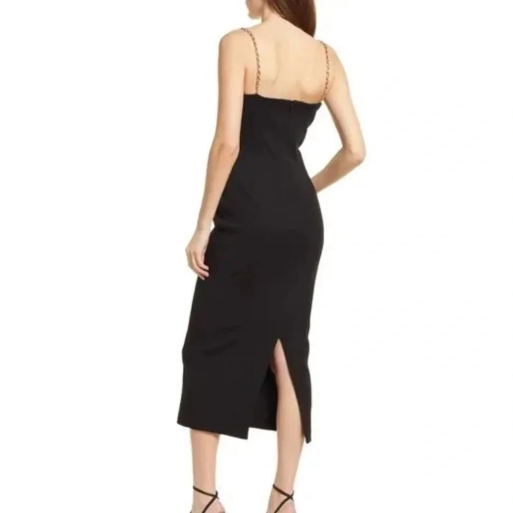 MISHA- Harli midi dress in color back US size 8 - Picture 13 of 13